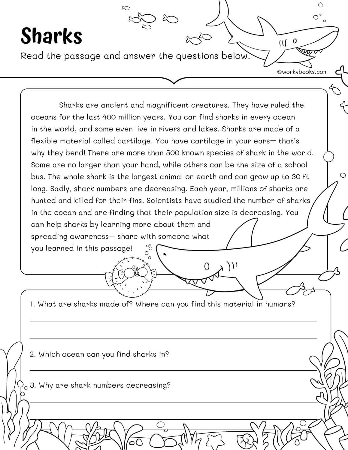 3rd grade reading worksheets free