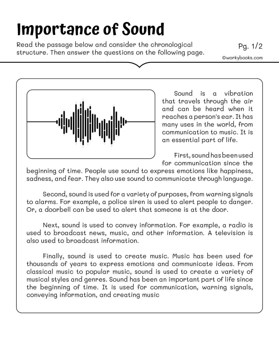 10 Free Science Reading Passages Worksheets Workybooks 10 Free Science Reading Passages Worksheets Workybooks