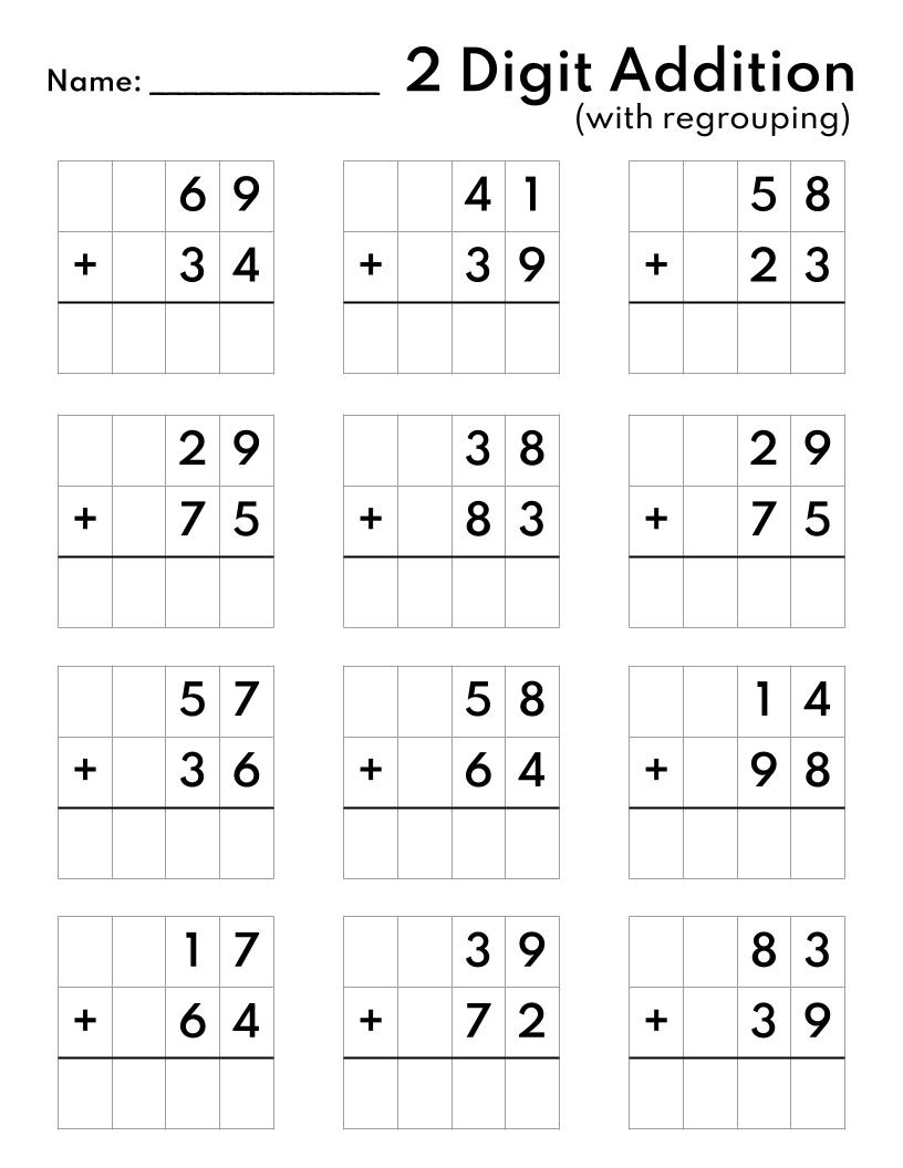 2nd grade math worksheets printable