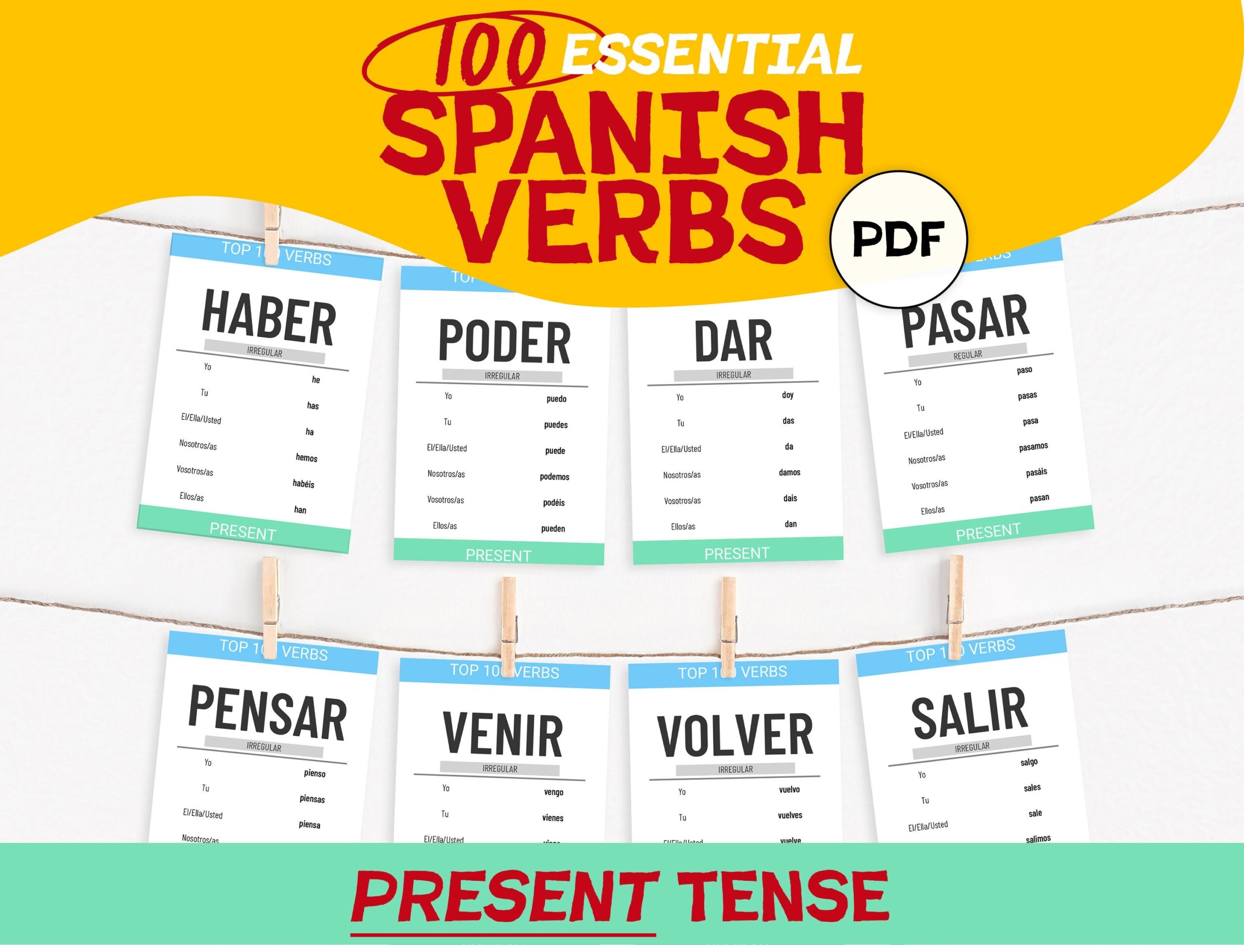 spanish conjugation flashcards
