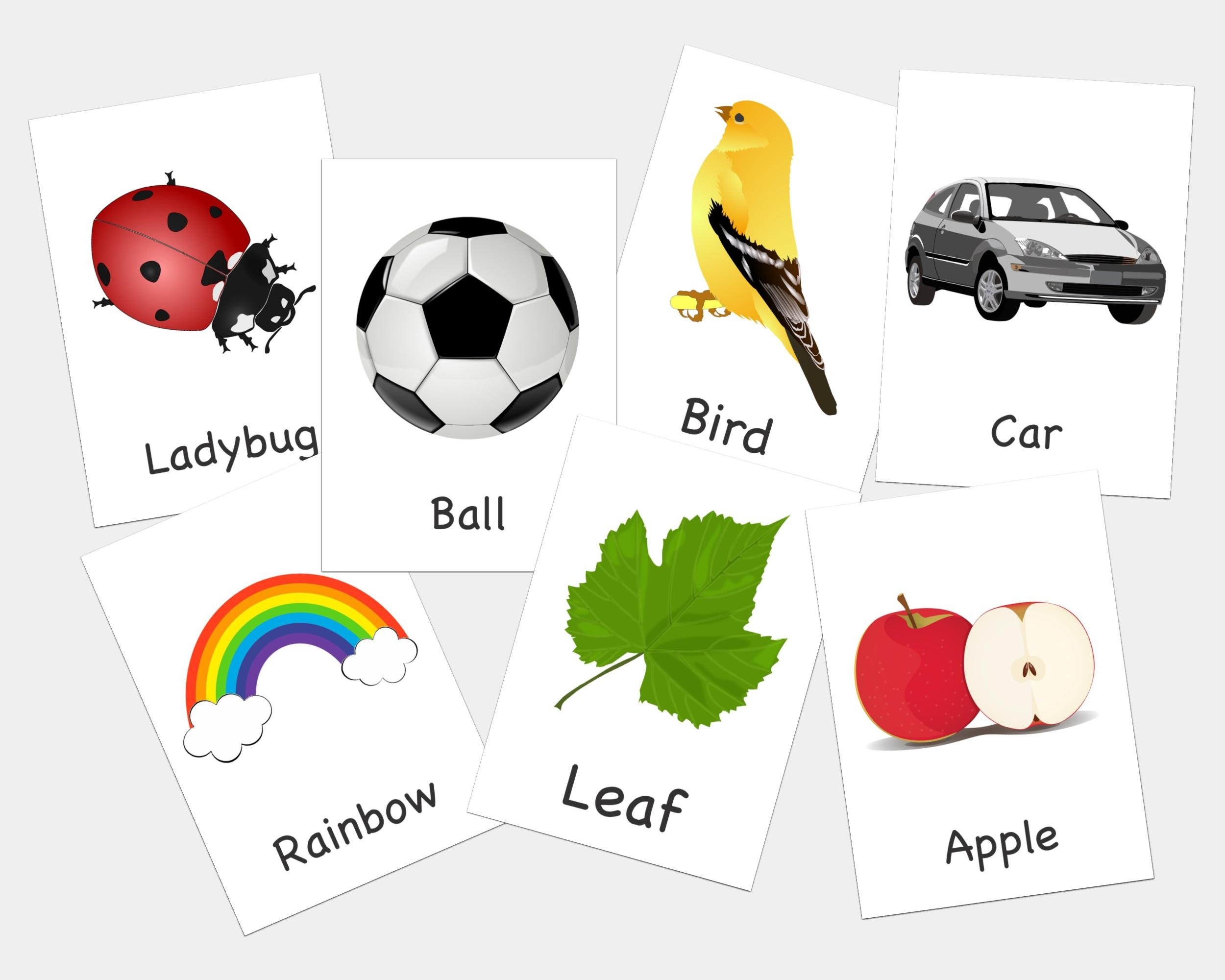 100 First Words Flashcards Printable Flashcards Learning For Babies And Kids Etsy Ireland
