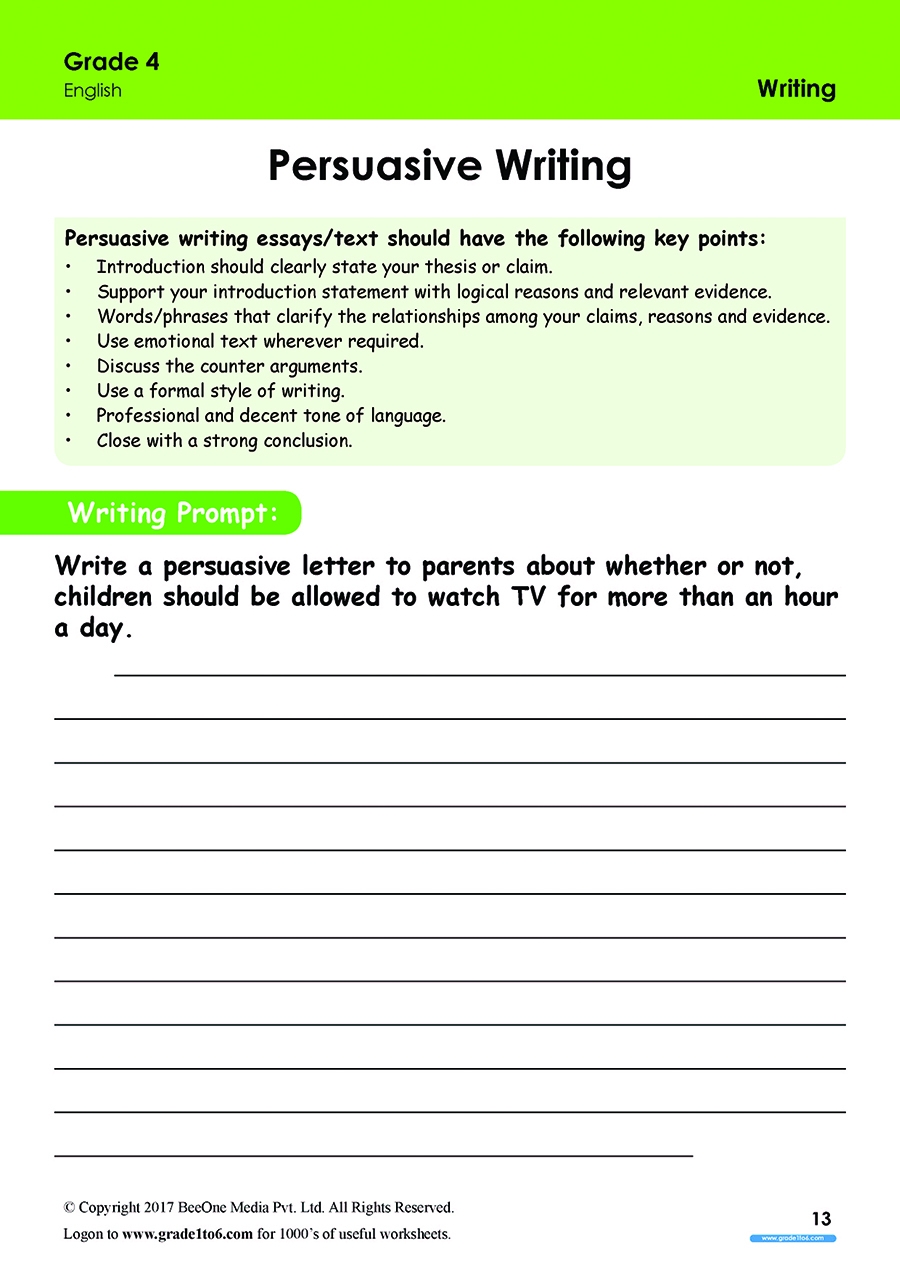 13 worksheets writing persuasive writing grade 4 four pdf 13 jpg