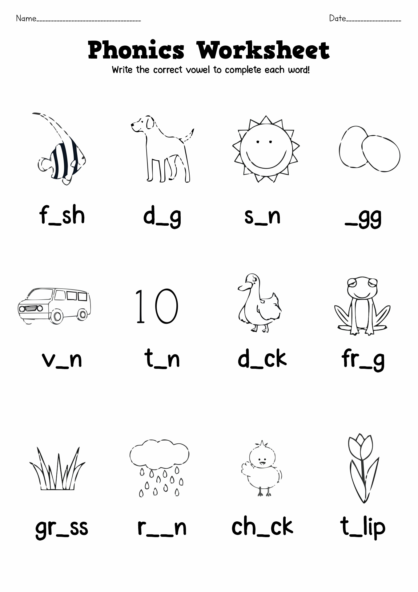 14 Free Printable Phonics Worksheets First Grade Free PDF At Worksheets Library