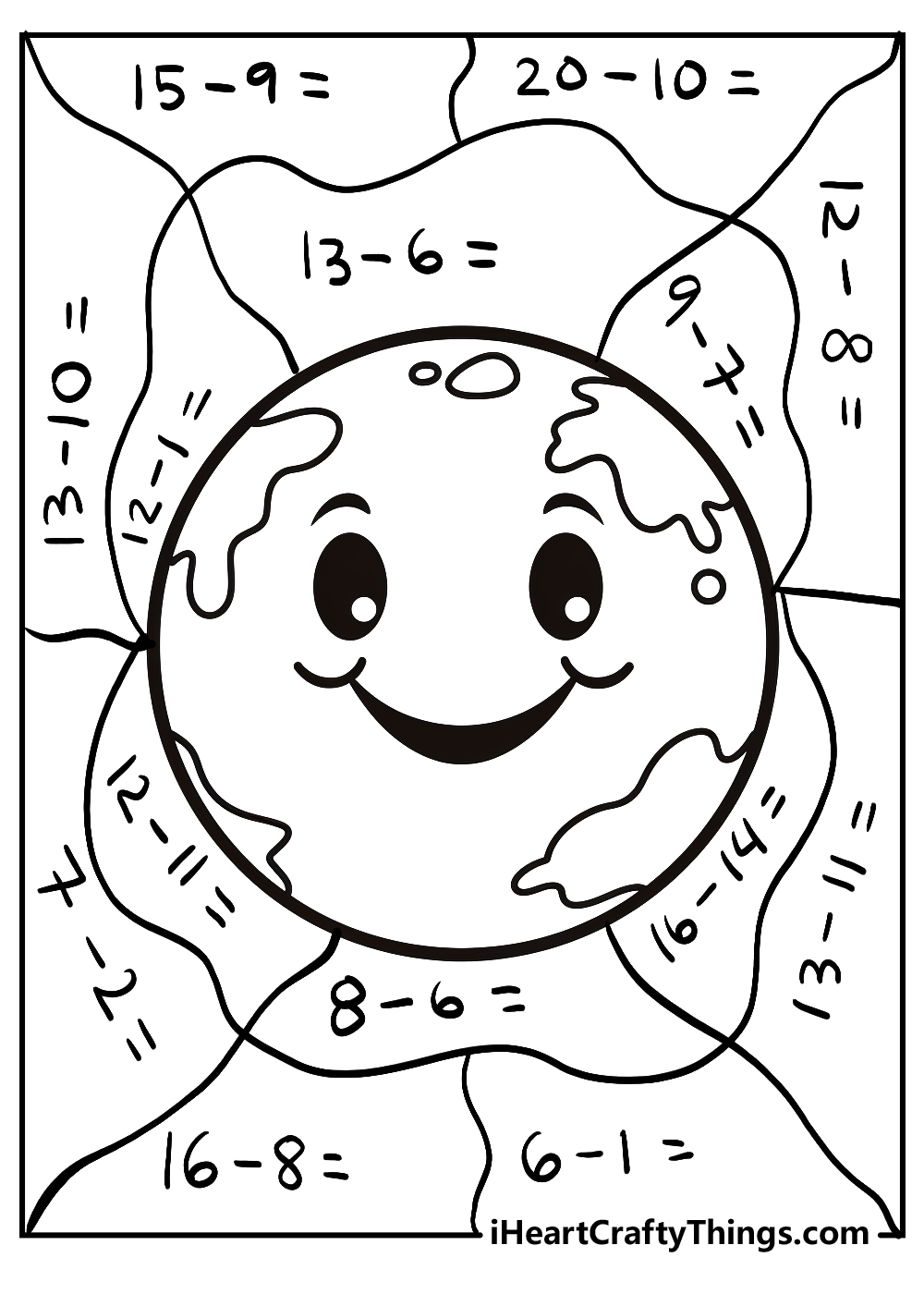 math coloring worksheet