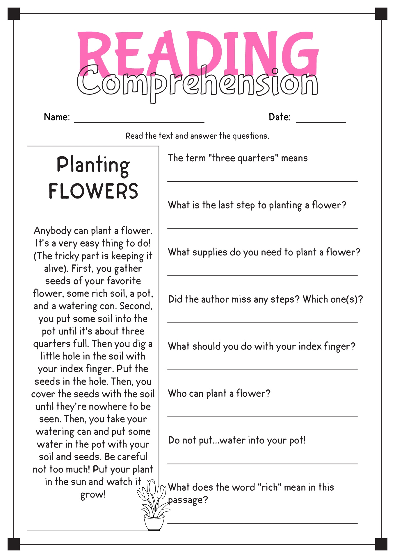 16 Comprehension Reading English Worksheets Free PDF At Worksheets Library