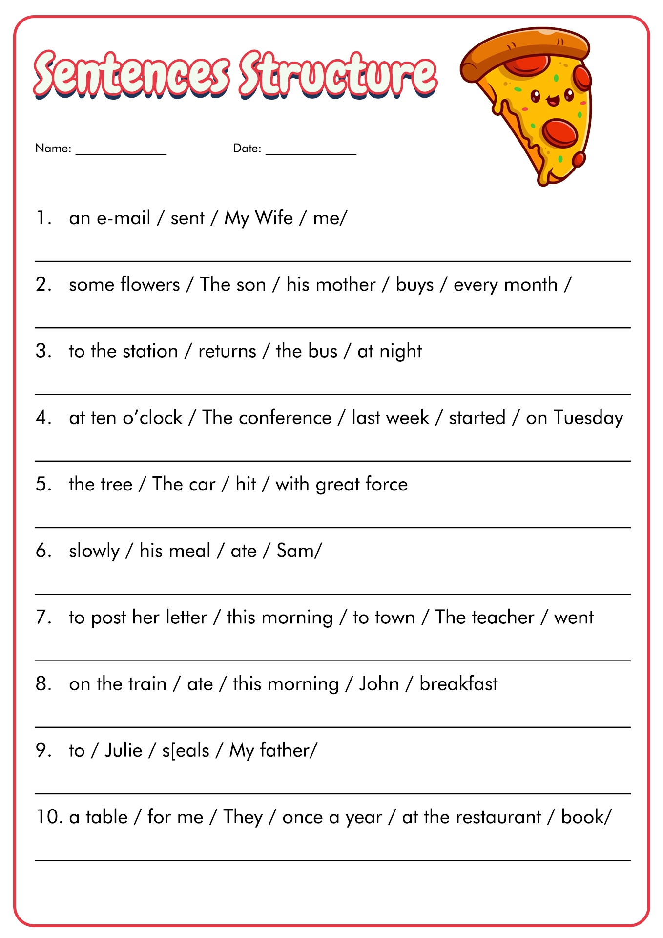 18 4 Types Of Sentences Worksheets Free PDF At Worksheeto