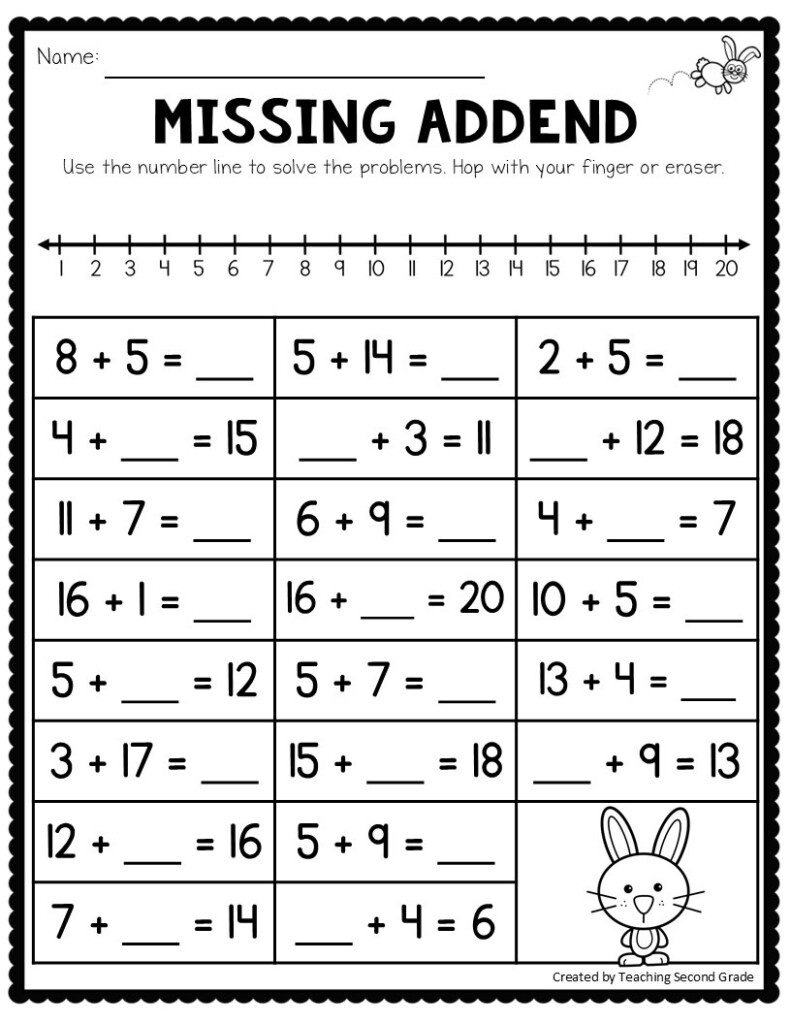 1St 2Nd Grade Math Worksheets Gradeworksheets