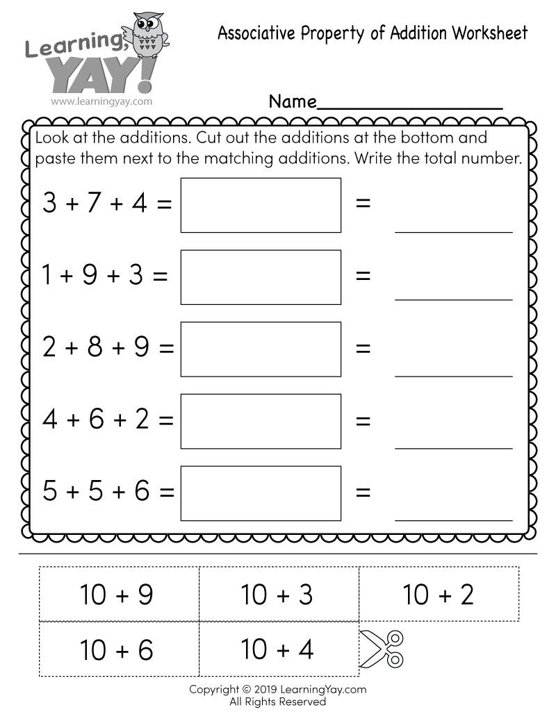 kindergarten printable math worksheets