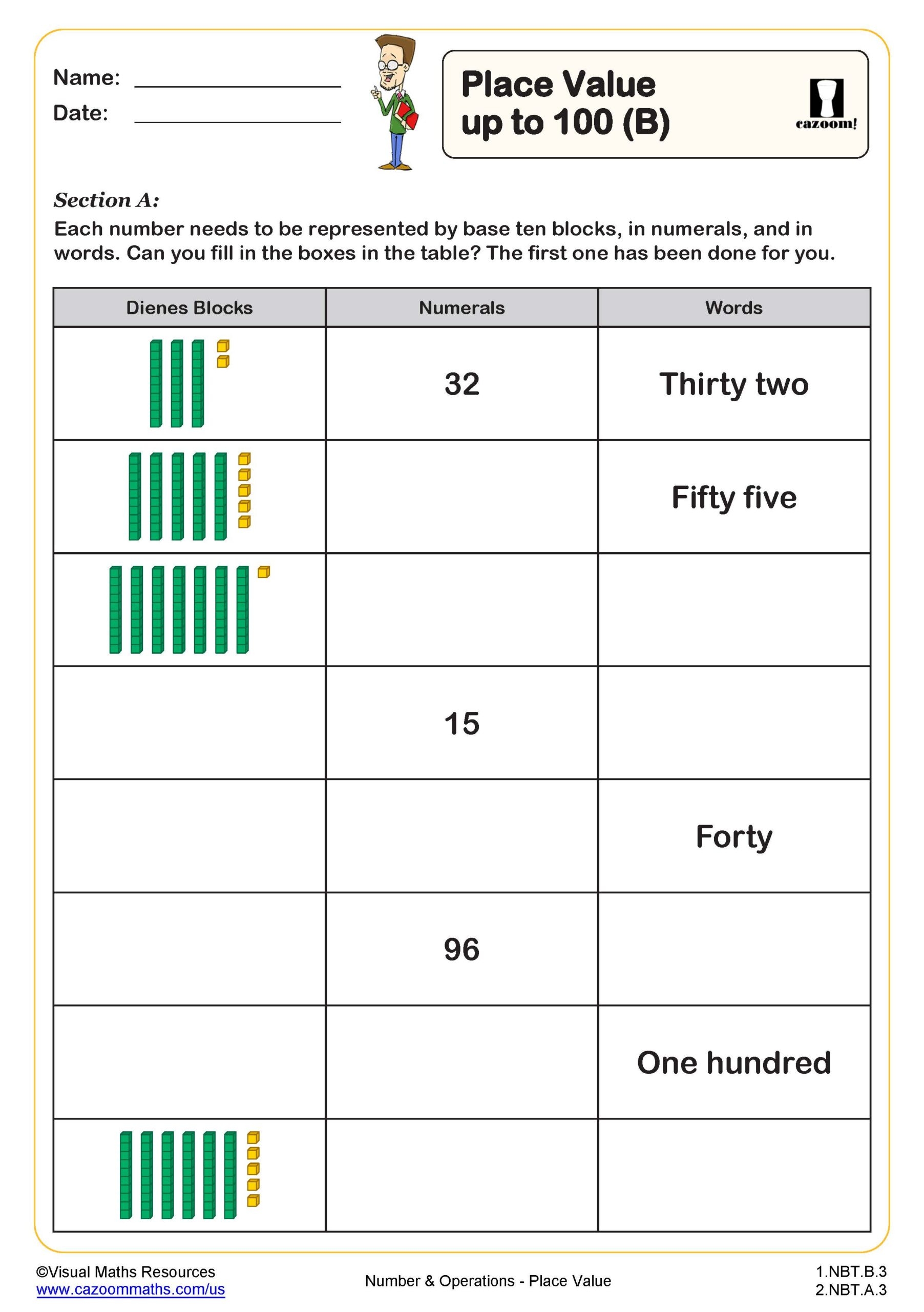 1st Grade Math Worksheets PDF Printable Math Worksheets Cazoom Math