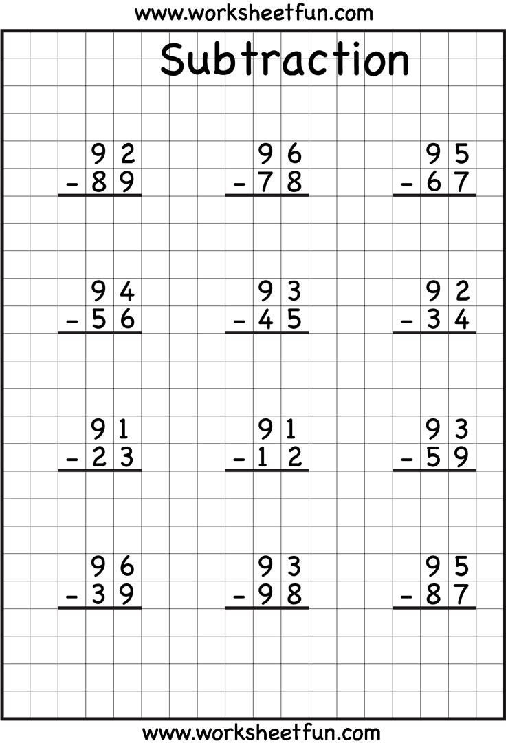subtraction with regrouping worksheets subtraction with regrouping worksheets