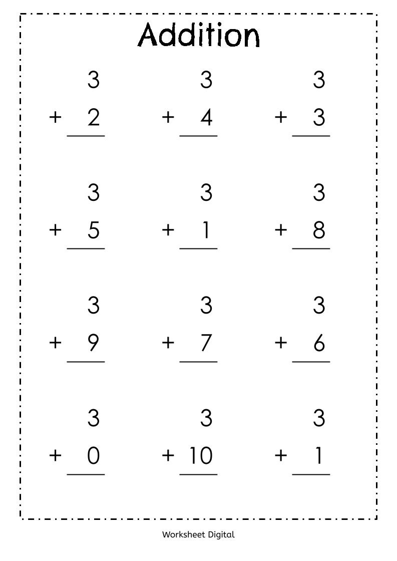 free printable math worksheets 1st grade