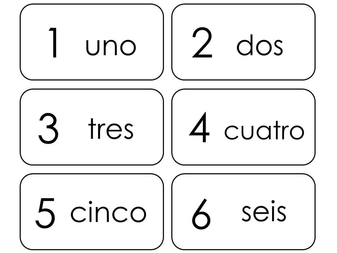 20 Printable Spanish Numbers 1 20 Flashcards Preschool Thru Third Grade Foreign Language Etsy