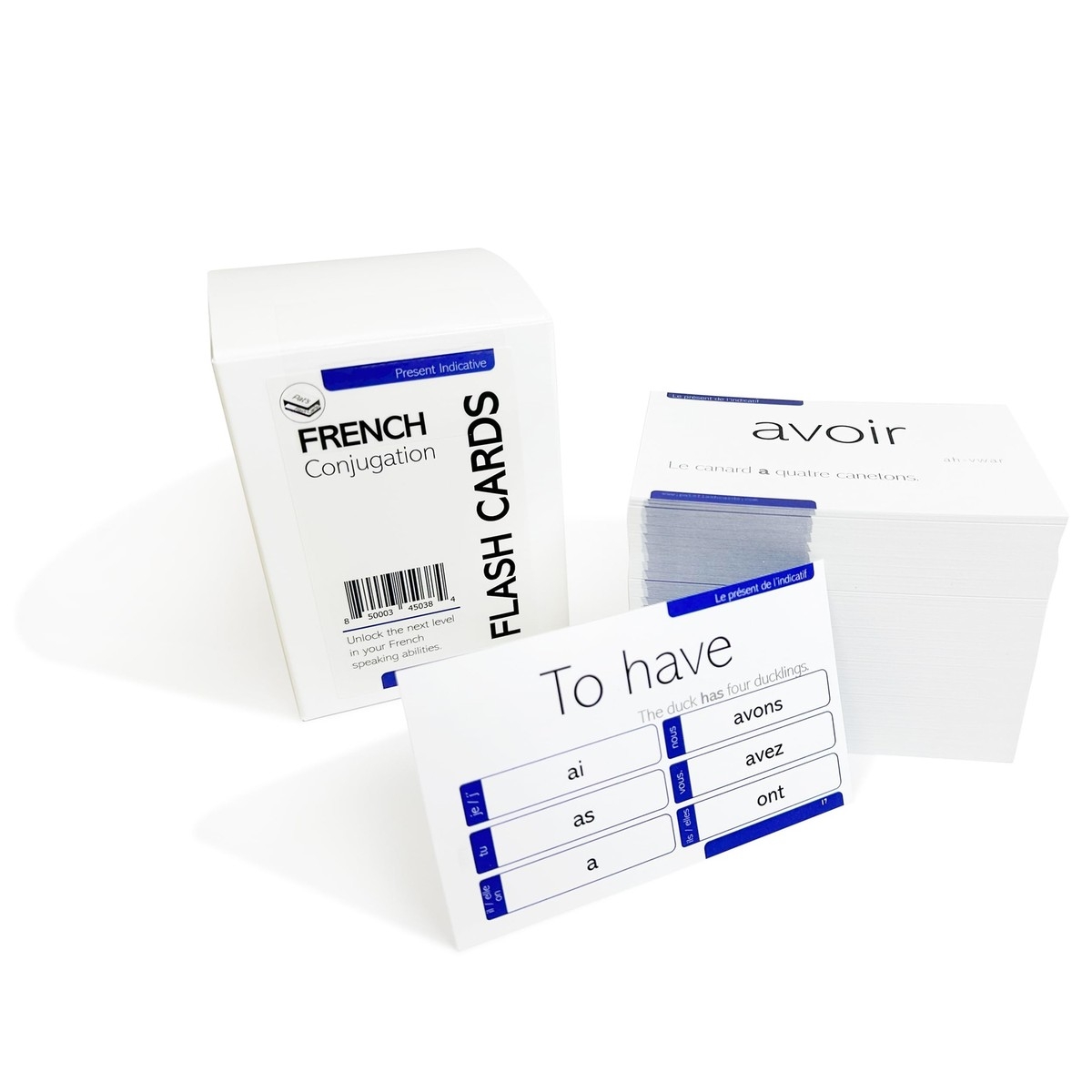 200 French Verb Conjugation Present Tense Flash Cards Full Examples In Both Fr EBay