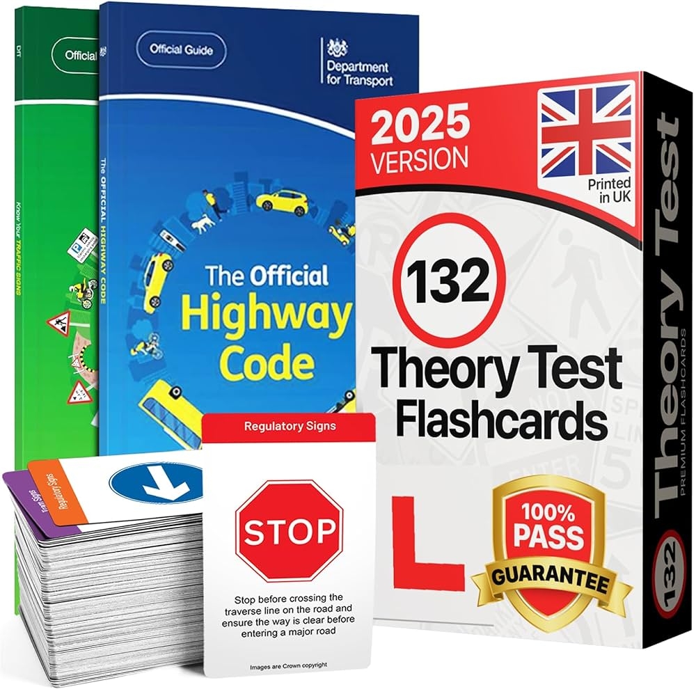 2024 UK Driving Theory Test Set Official Highway Area Code Know Your Traffic Signs 132 Road Sign Flashcards Amazon de Toys