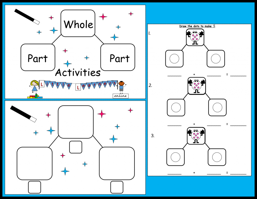 22 Pages Of Part part Whole Printables Little Learners Online