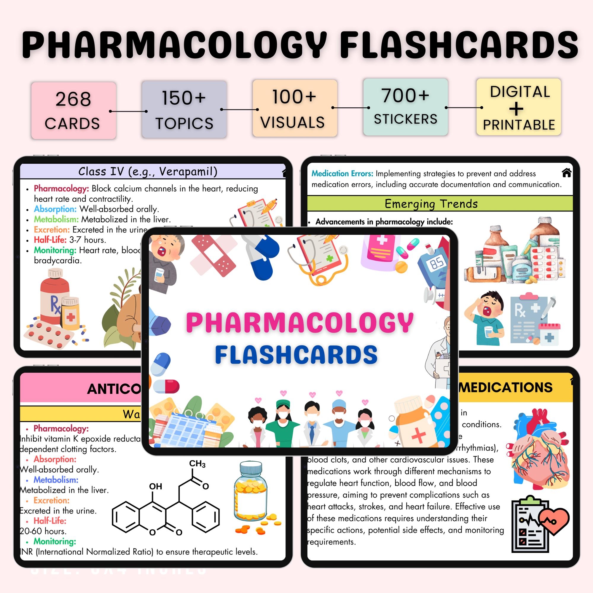 250 Pharmacology Flashcards Pharmacology Nursing Pharmacology Notes Nursing Notes Digital Printable FAMZ Nursing Notes Etsy