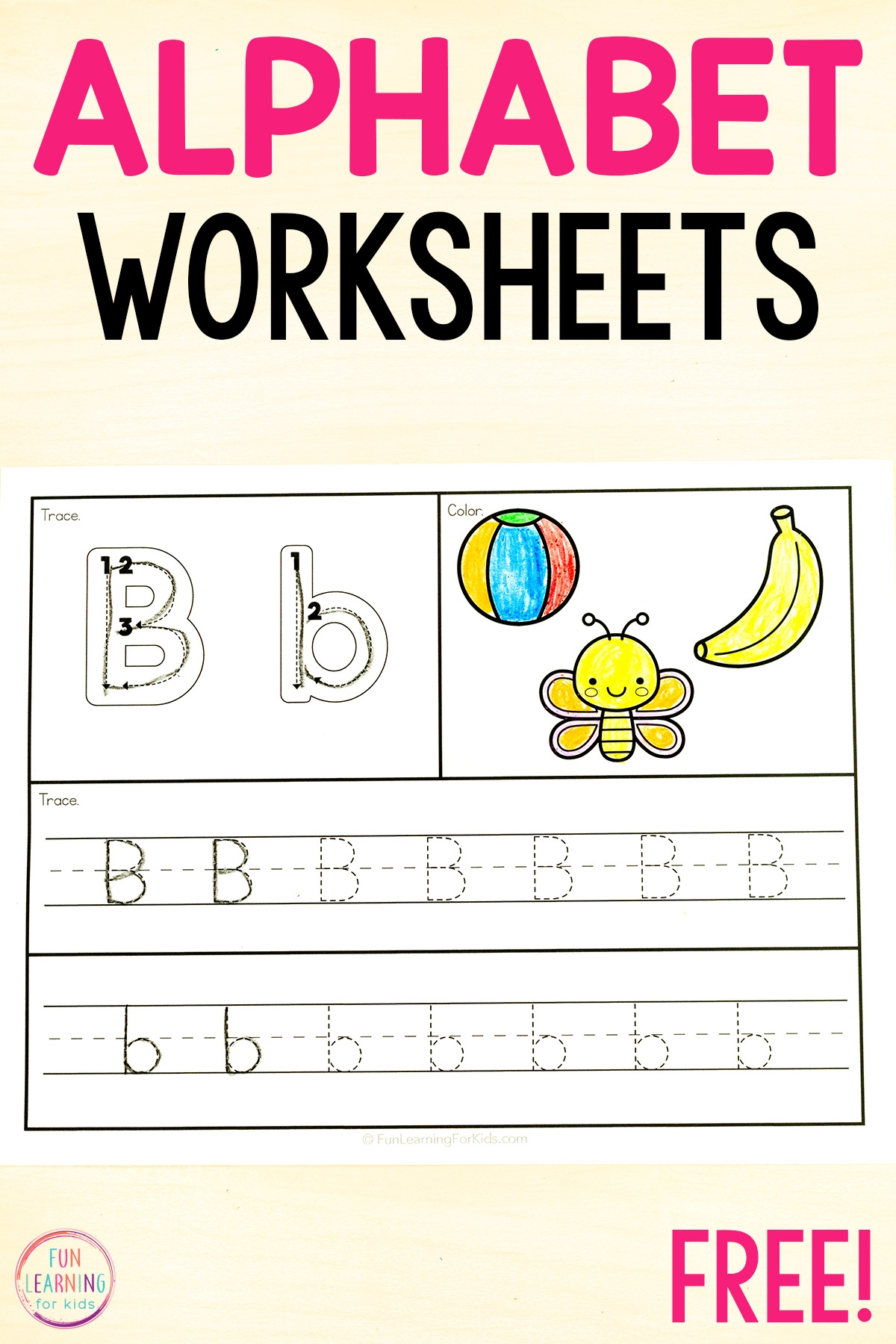tracing letters worksheet