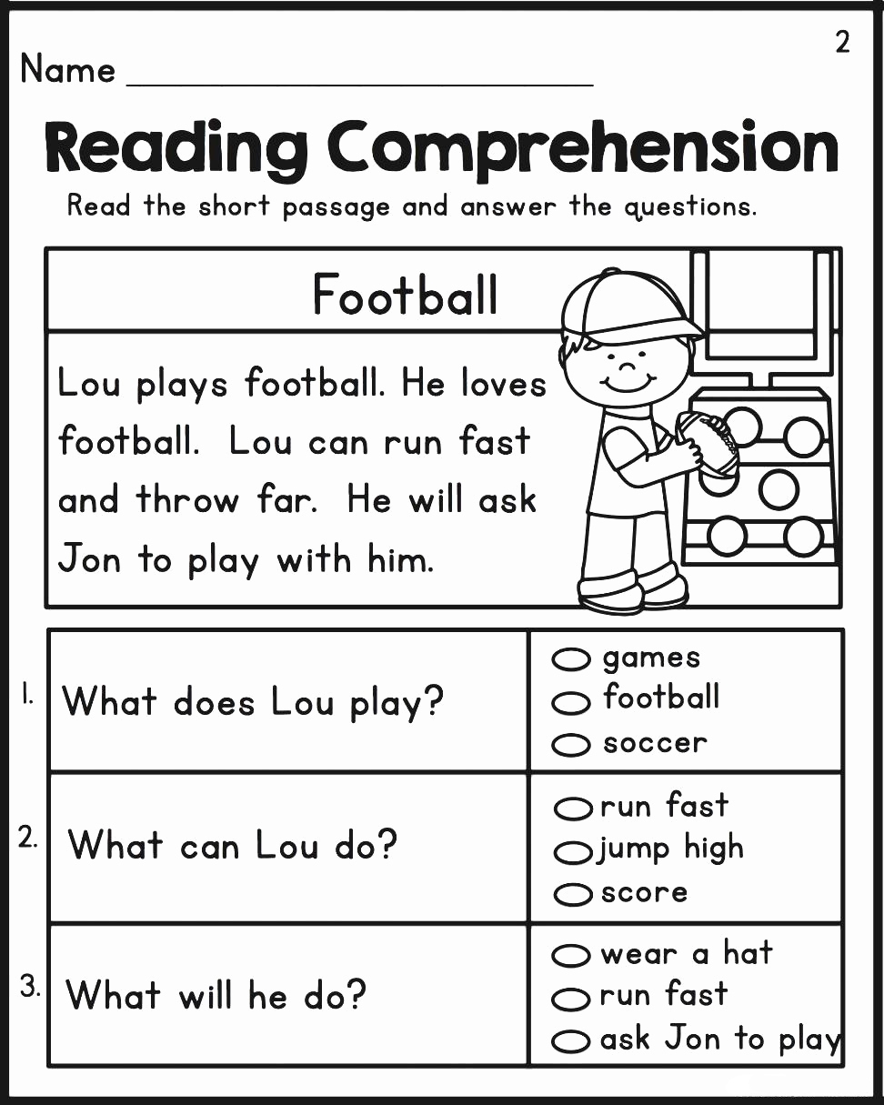 free second grade reading worksheets