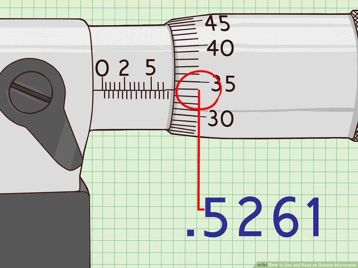 3 Ways To Use And Read An Outside Micrometer WikiHow Worksheets Library