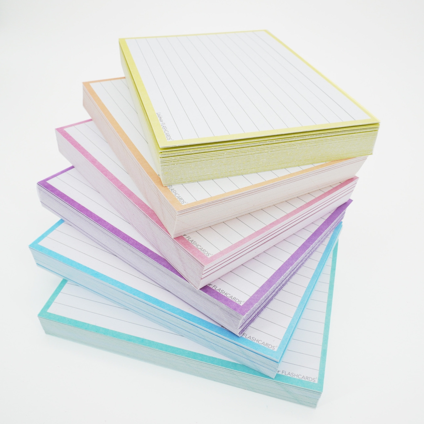 300 Leitner Flashcards Karteikarten Set Mit 6 P ckchen A6 Pastell Confetti Campus