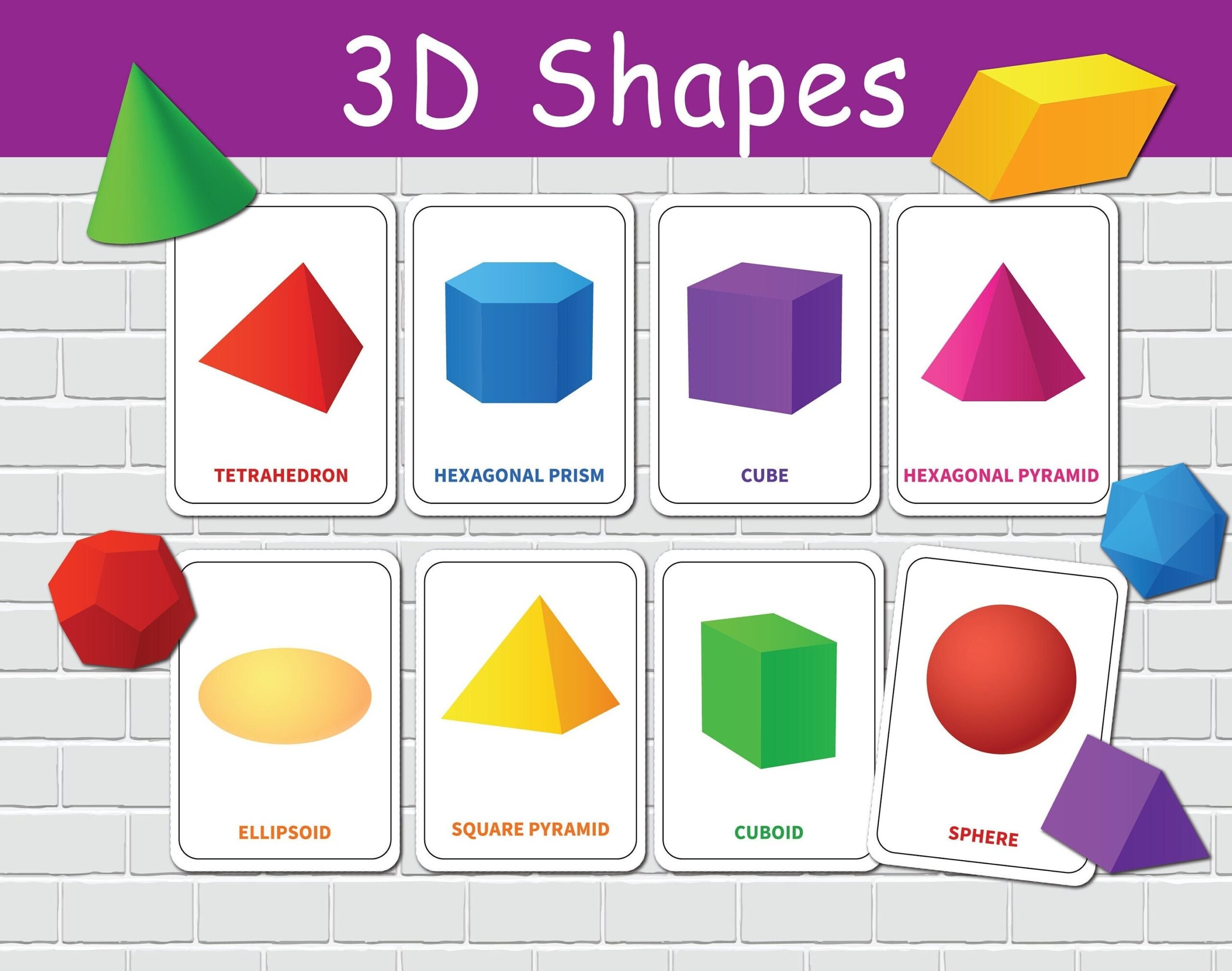 3D Shapes Flash Cards Preschool Learning Activity Kids Geometric Shapes Flashcards Kindergarten Homeschool Resource Etsy 3D Shapes Flash Cards Preschool Learning Activity Kids Geometric Shapes Flashcards Kindergarten Homeschool Resource Etsy