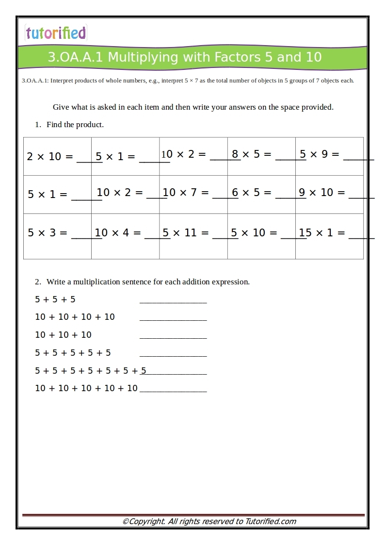math worksheets common core