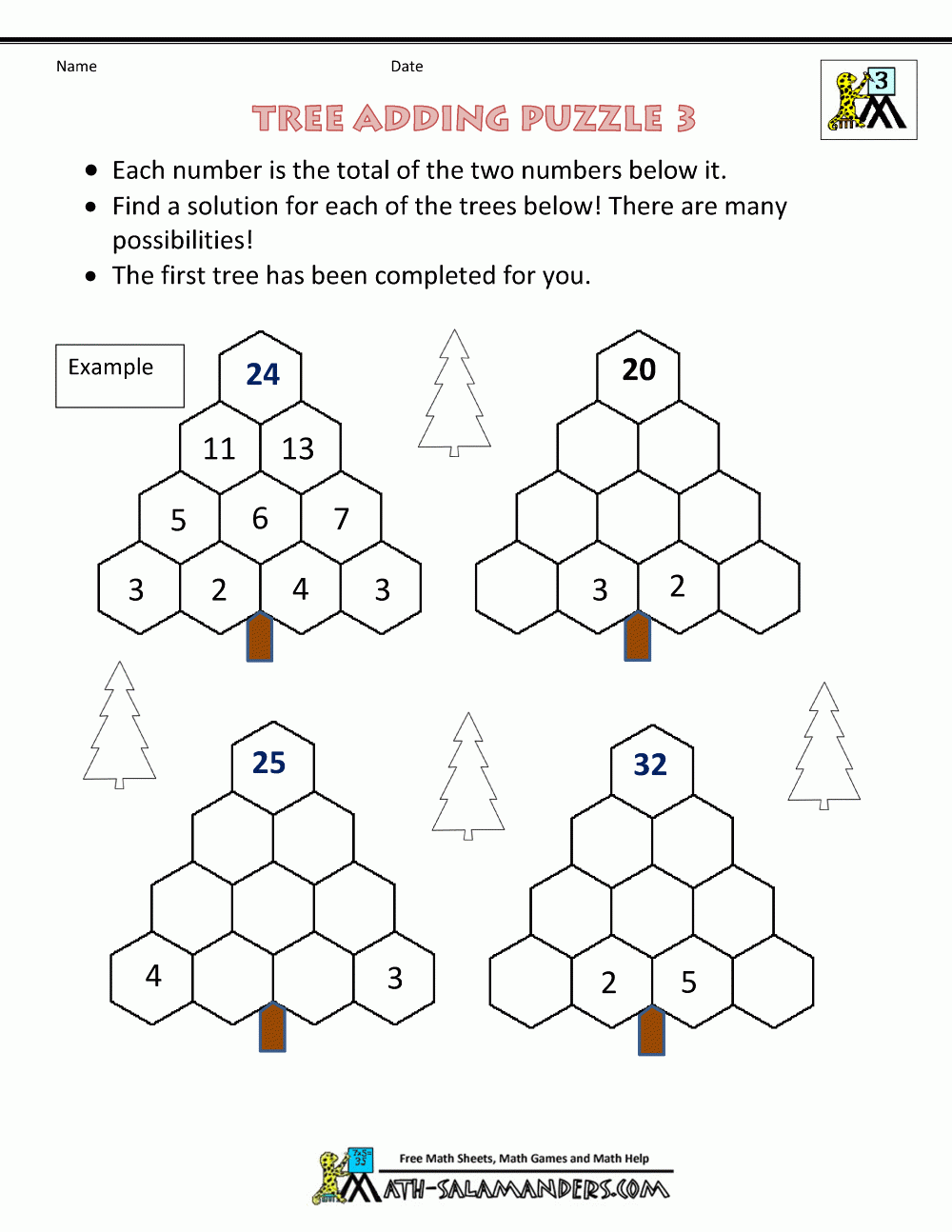 math puzzles worksheets
