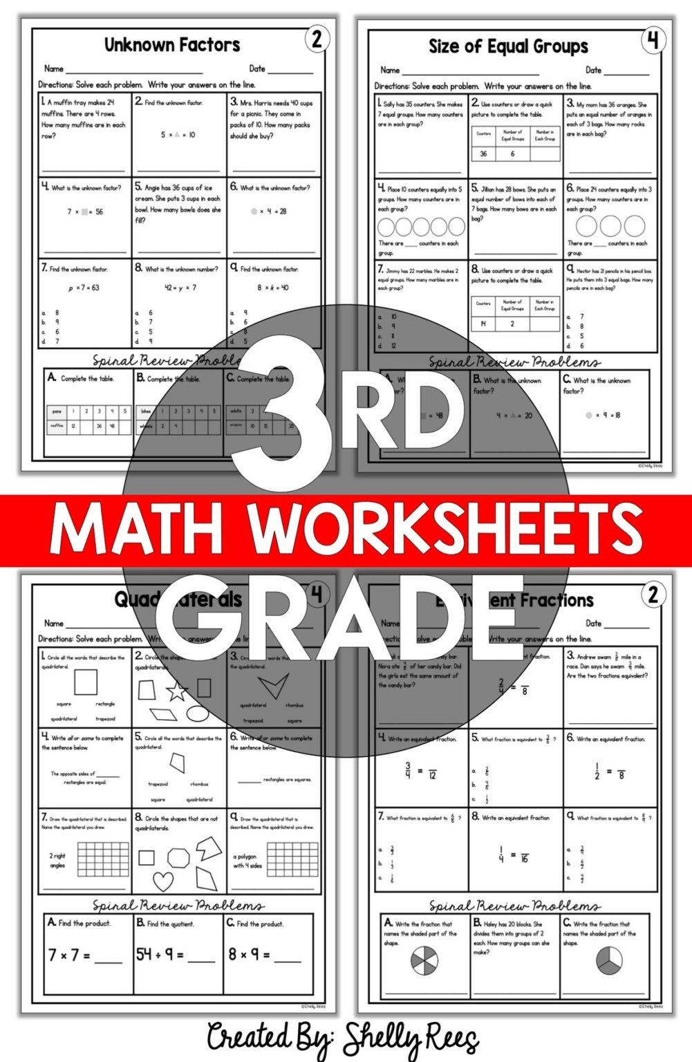 3rd class math worksheet