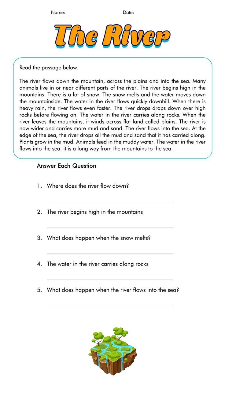 3rd grading reading comprehension worksheets