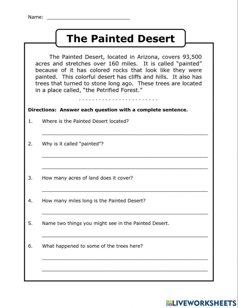 4th grade ela reading comprehension worksheets
