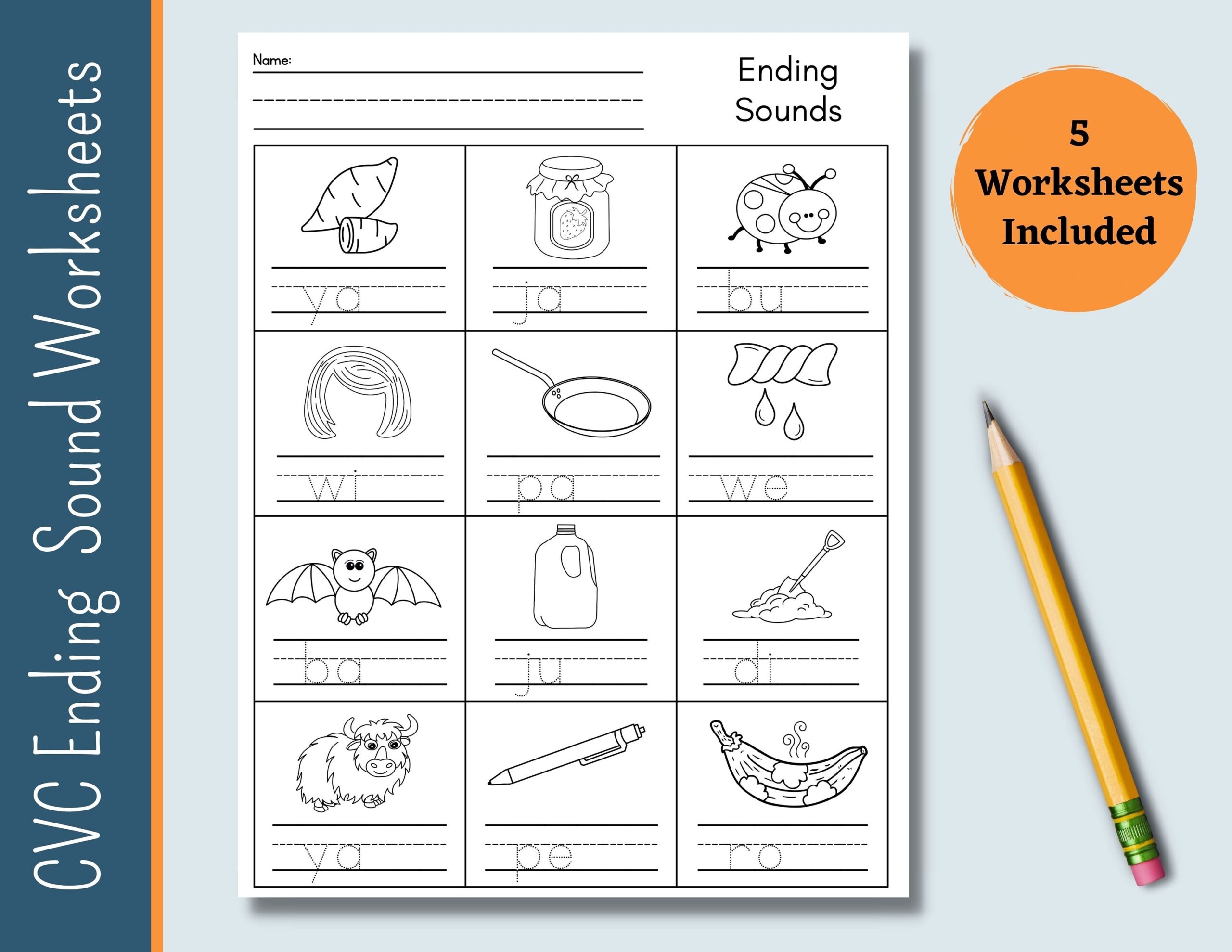 ending sounds worksheets