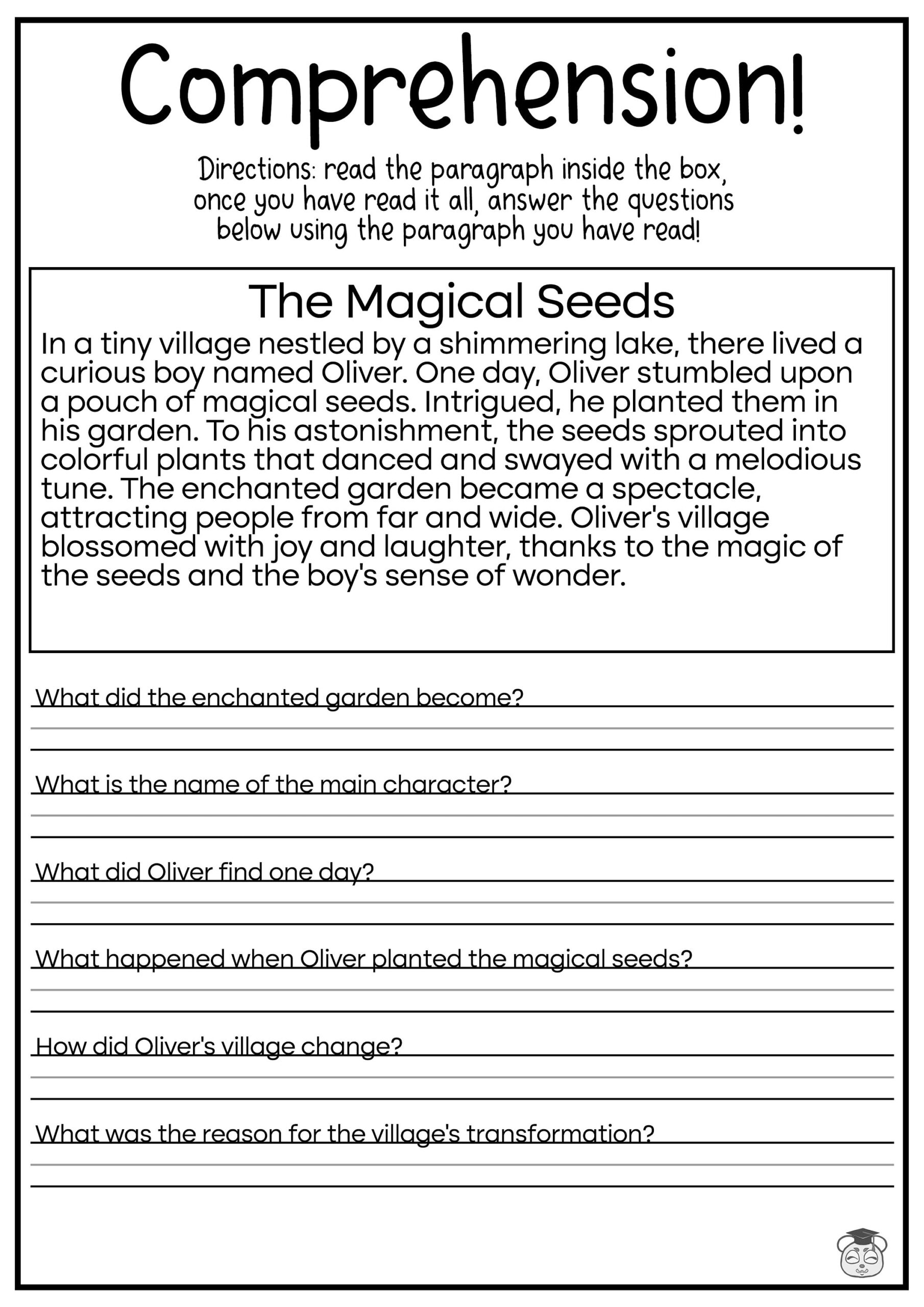 7th reading comprehension worksheets 7th reading comprehension worksheets