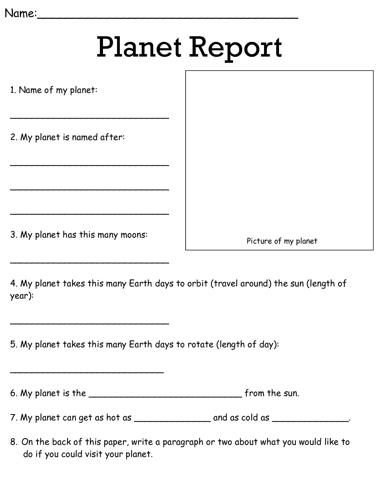 5th grade science worksheets