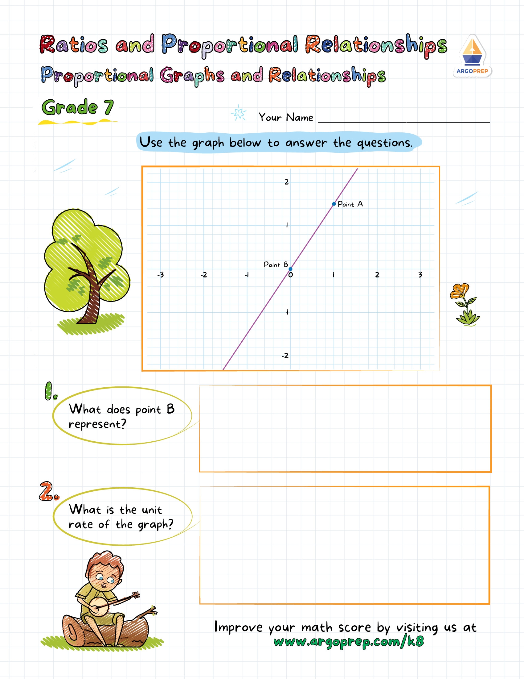 7th Grade Proportional Relationship Equations Comparing Constants Of Proportionality Worksheets For Free ArgoPrep