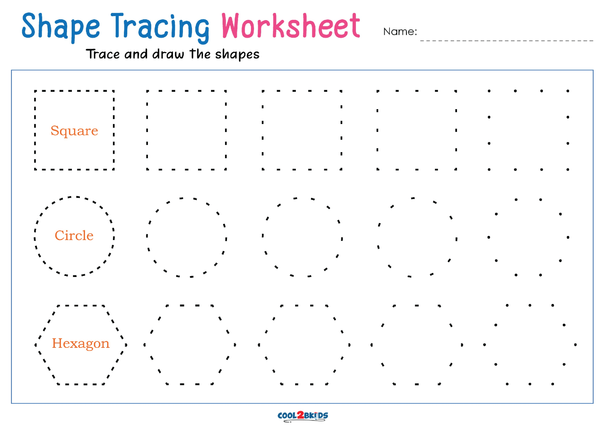 9 Best Shape Tracing Worksheets Fun Engaging Shape Activities For Kids The Teach Simple Blog