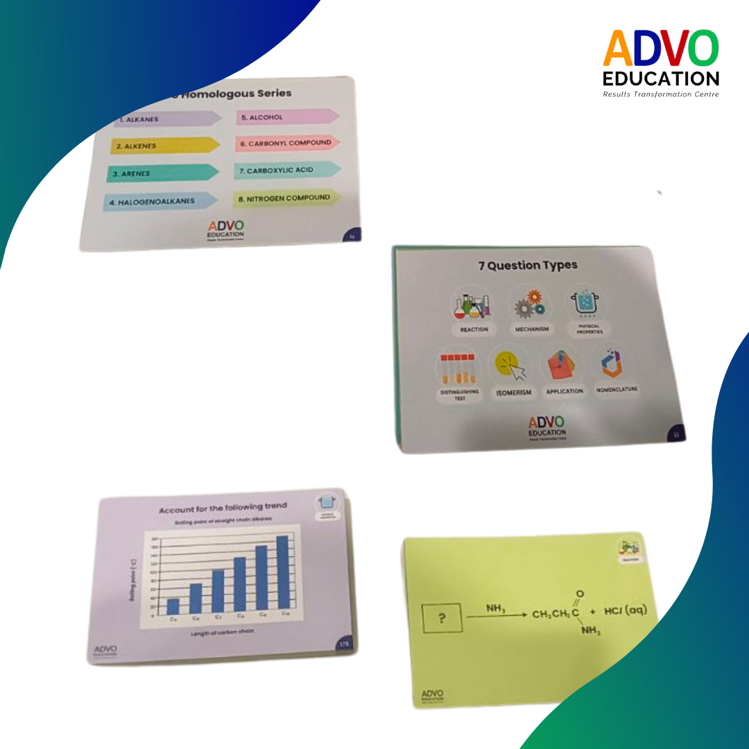 A level Organic Chemistry Flashcards Advo Education Centre