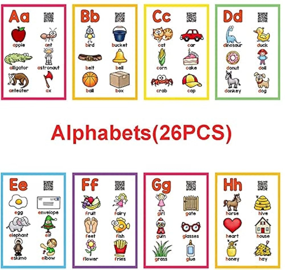 A Z English Alphabet Flashcards For Toddlers Flashcard And Montessori Pocket Cards Toy For Nursery Teacher Autism Therapist Amazon de Toys