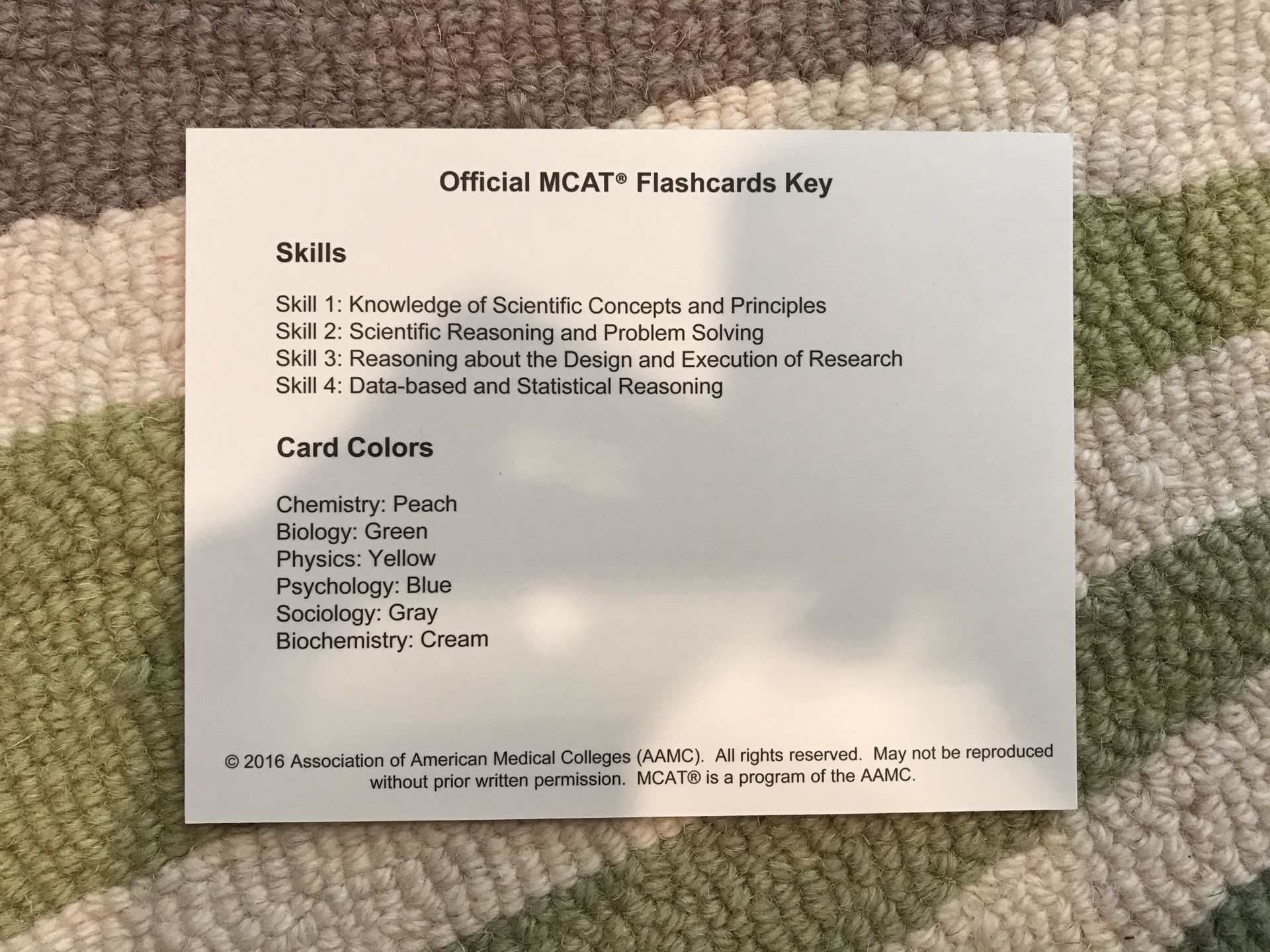 mcat aamc flashcards