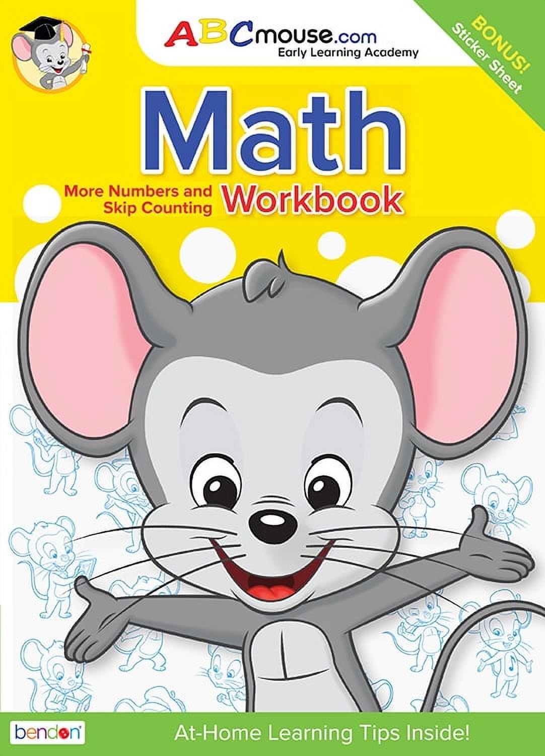 ABCmouse Math And Numbers 80 Page Workbook With Stickers By Bendon Publishing Walmart