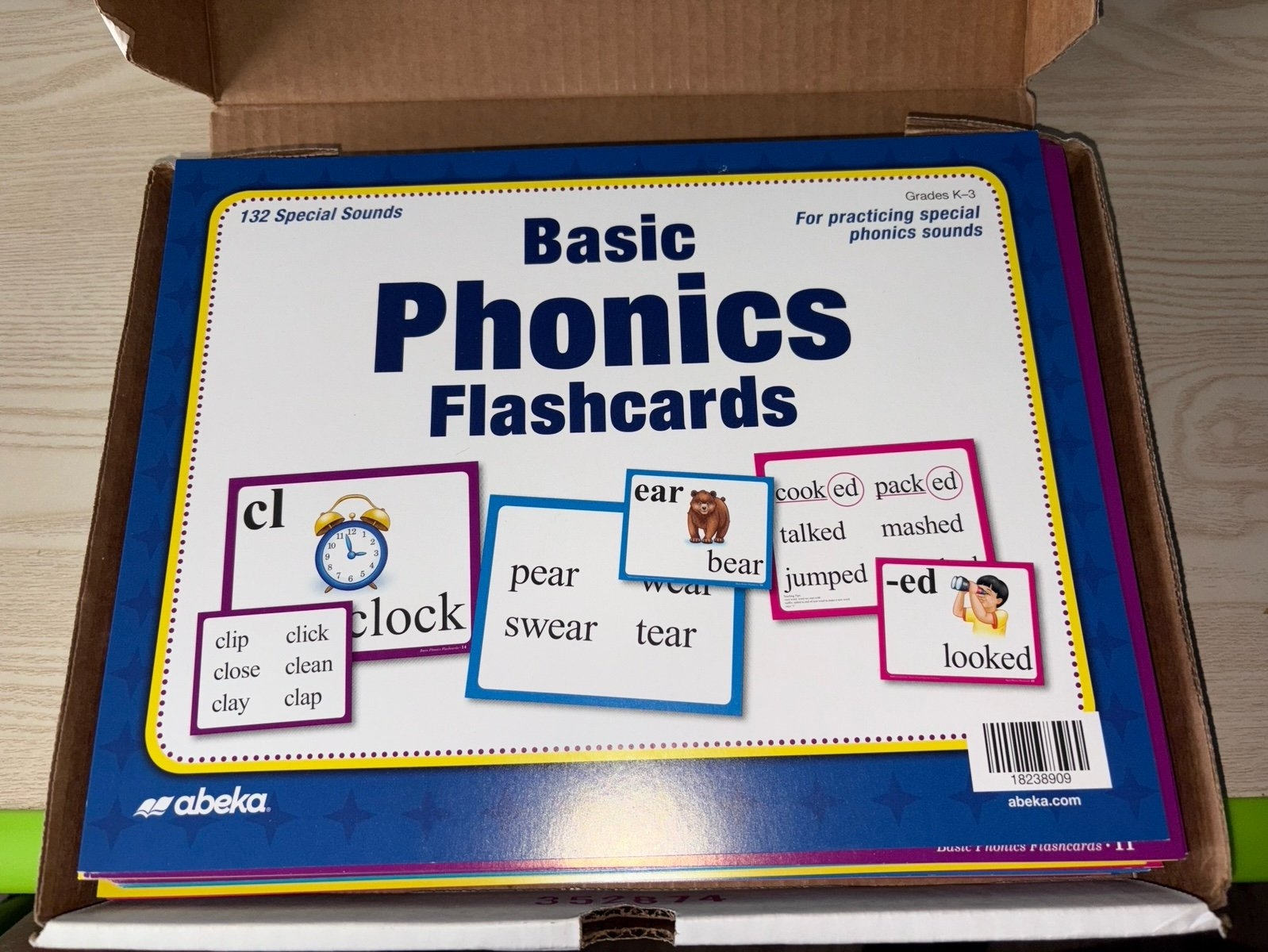 Abeka Basic Phonics Flashcards K5
