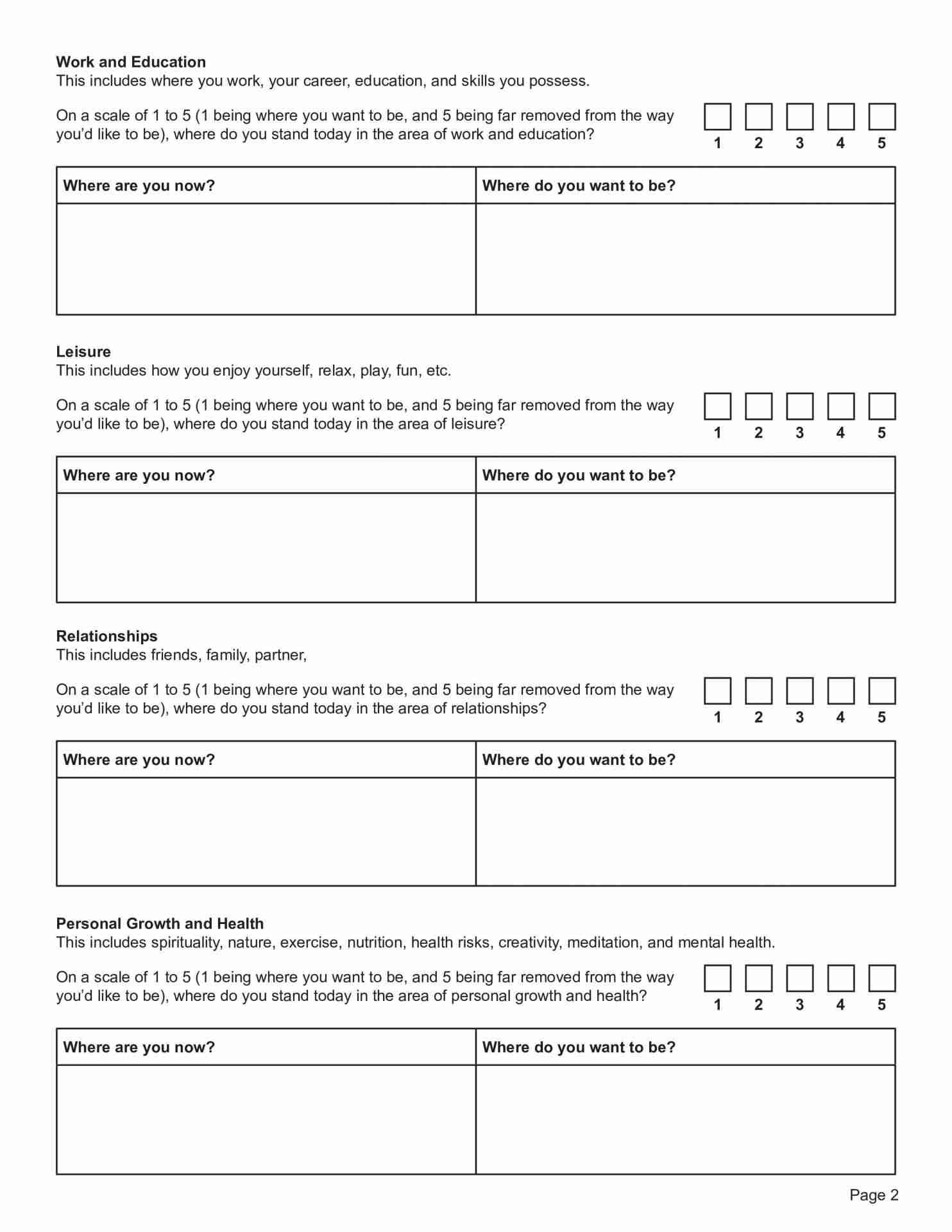 act therapy worksheets