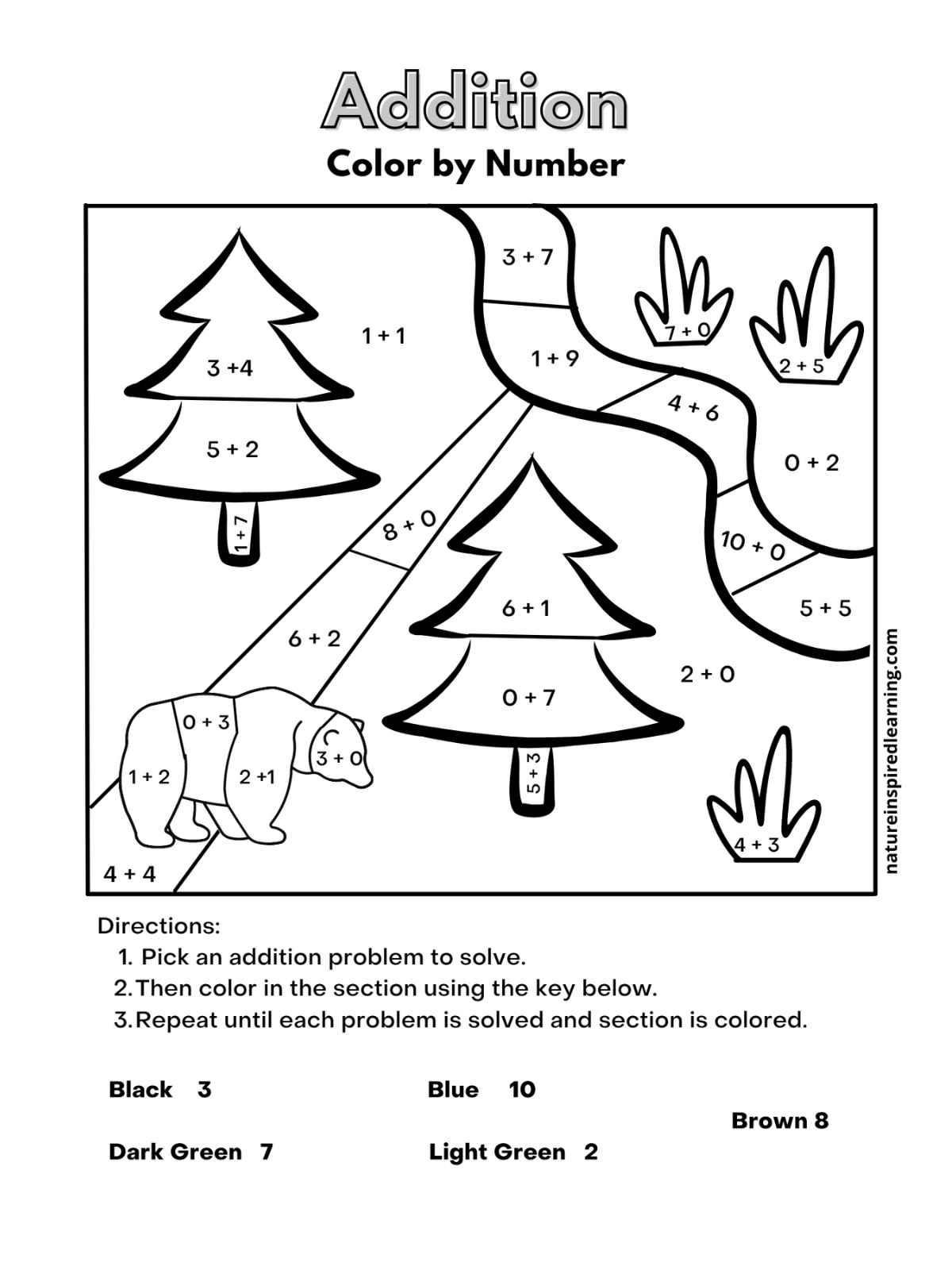 color by math worksheets