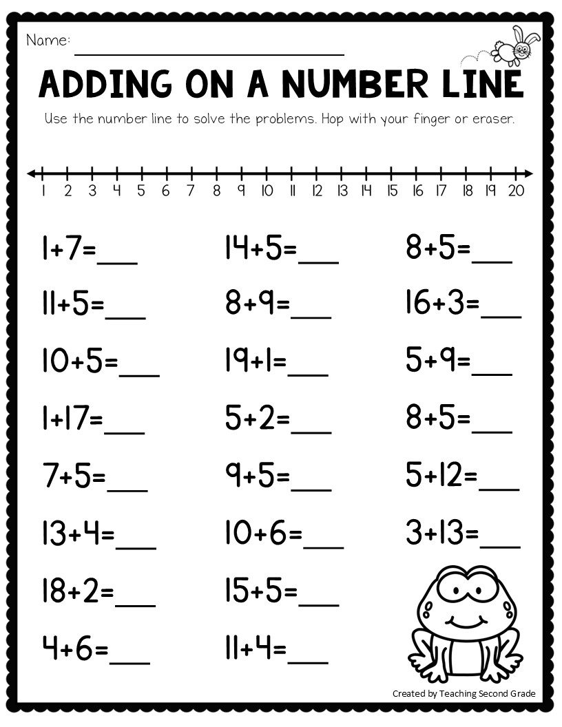 addition worksheets for first graders
