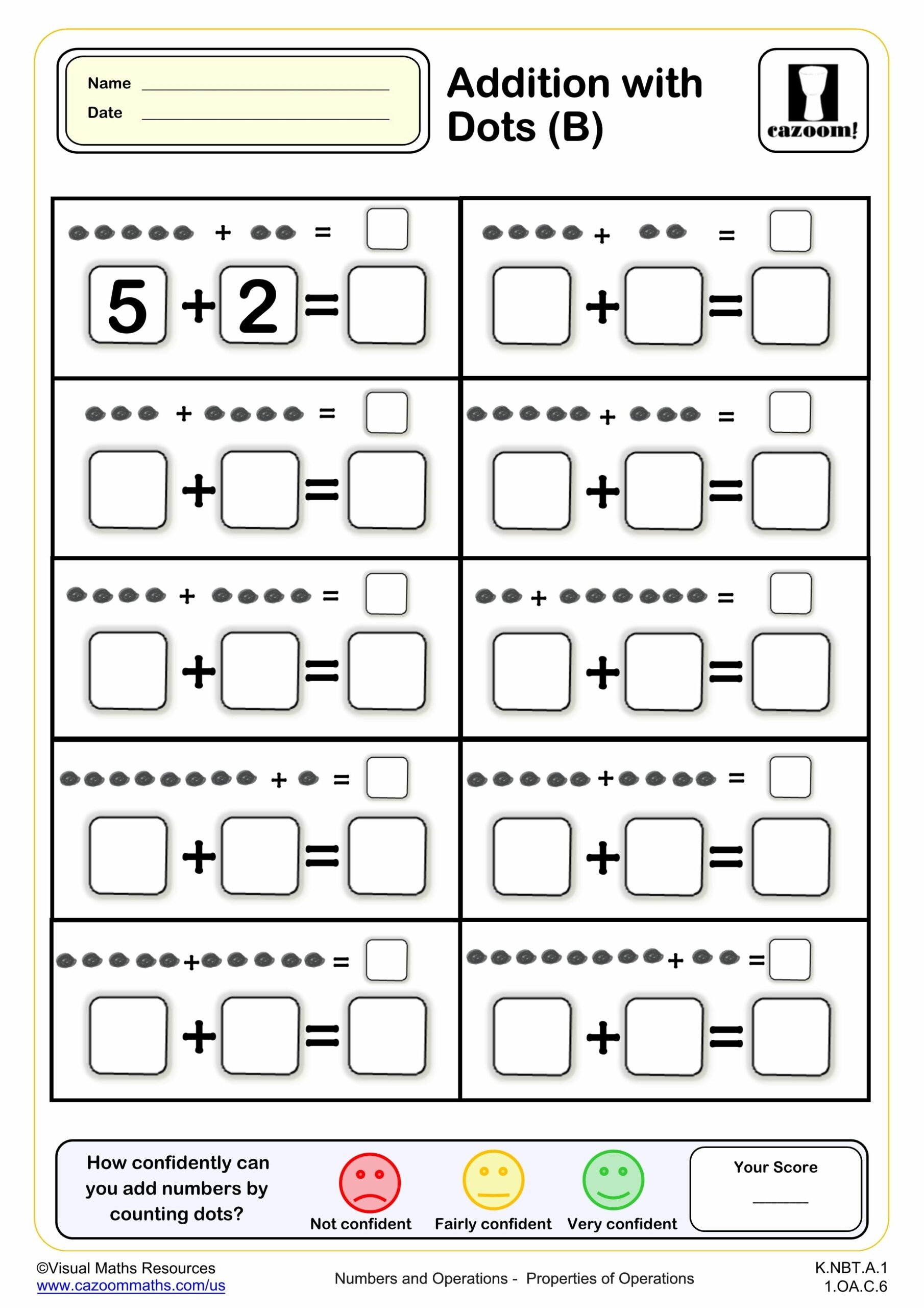 Addition With Visual Aids Worksheets Printable PDF Math Worksheets Cazoom Math Addition With Visual Aids Worksheets Printable PDF Math Worksheets Cazoom Math