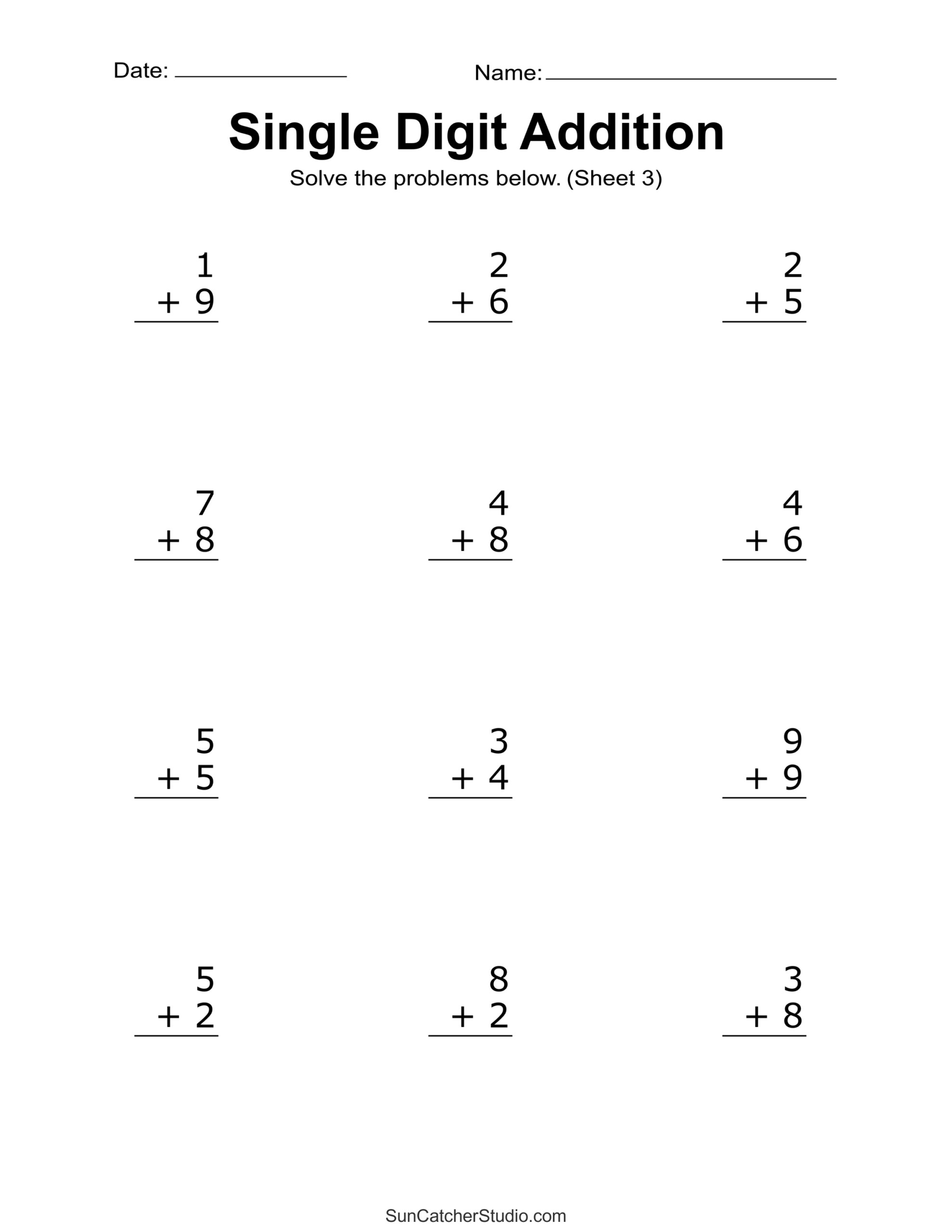 math worksheets for 1st graders addition