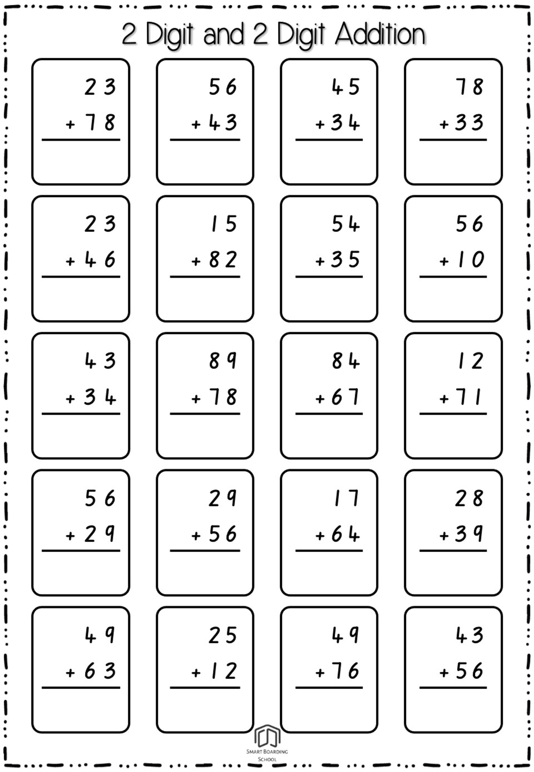 Addition Worksheets Addition Worksheets