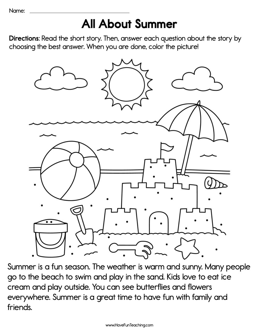 read worksheet