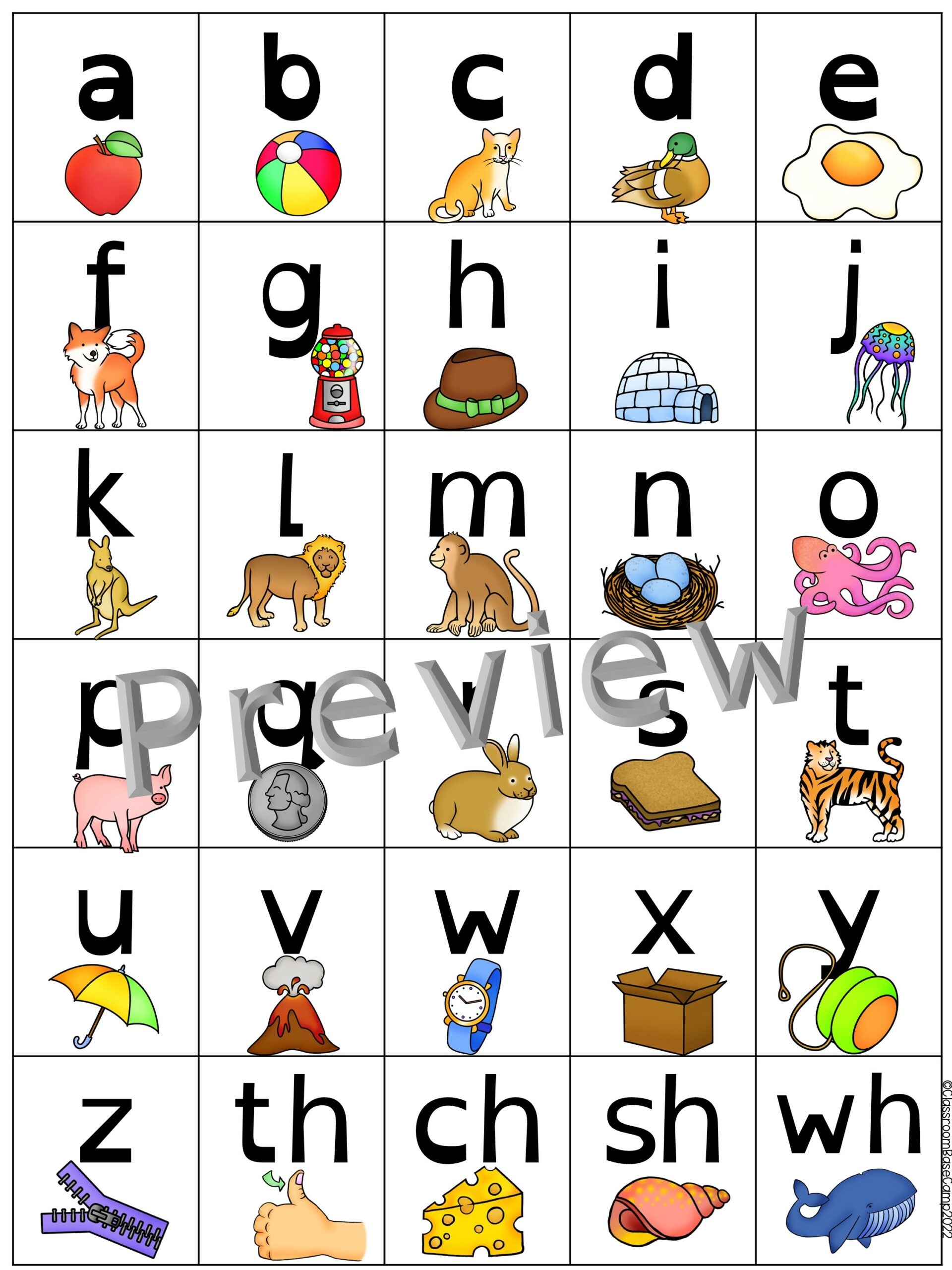Alphabet Flash Cards Orton Gillingham Made By Teachers