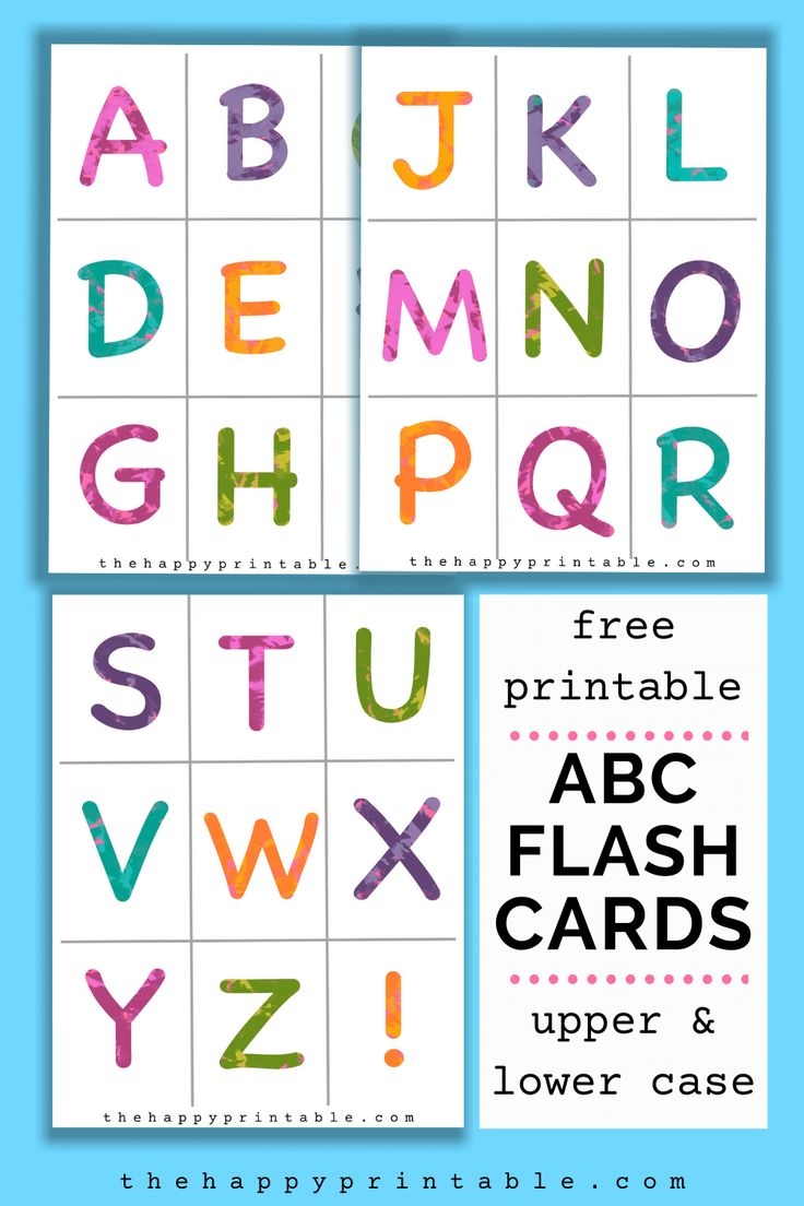 Alphabet Flashcards Uppercase Lowercase Punctuation