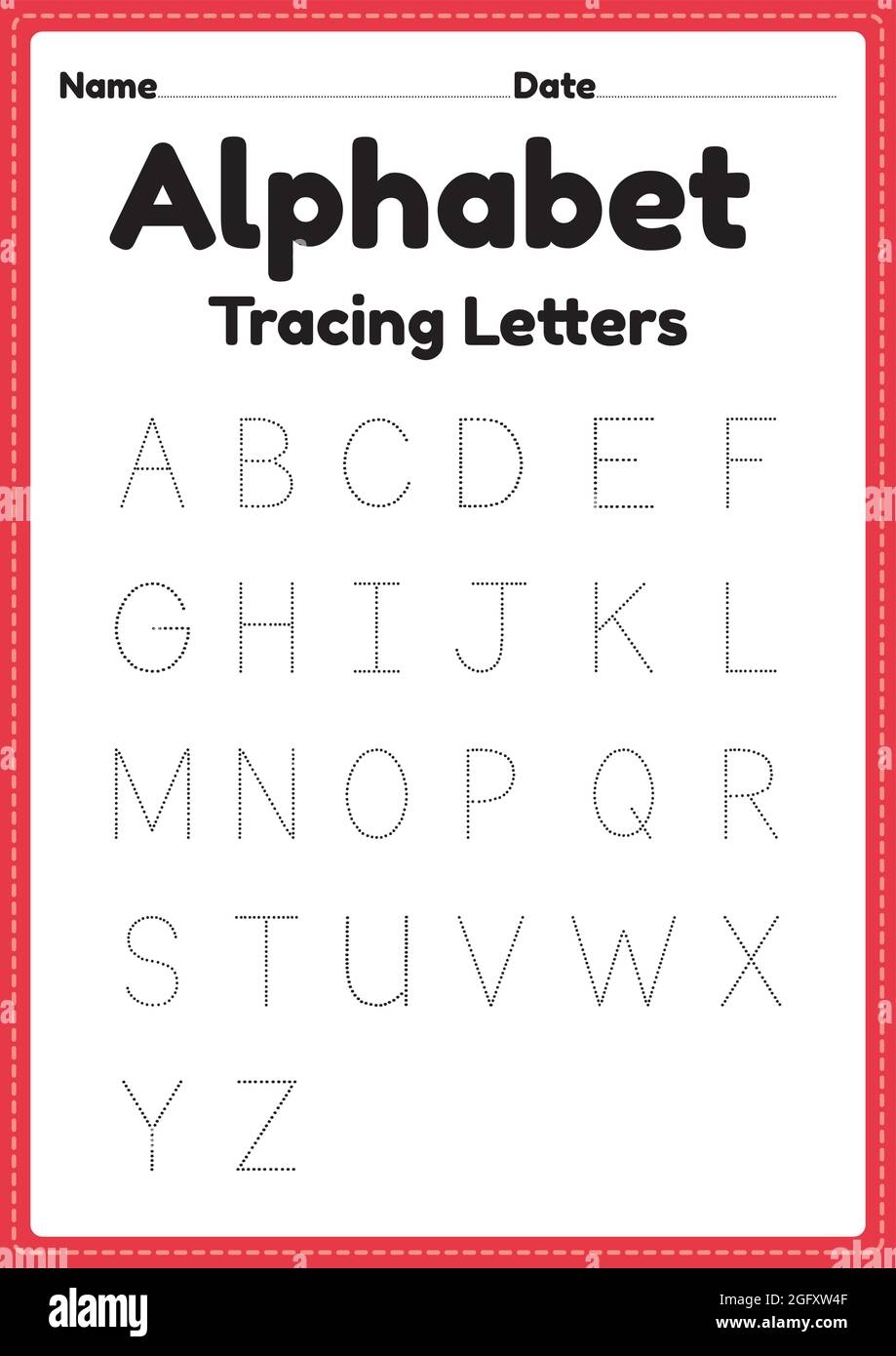 trace letters worksheet